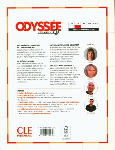 Produktbild: Odyssee - Niveau A2 - Livre de l'eleve + Audio en ligne