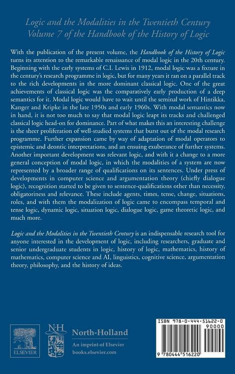 Produktbild: Logic and the Modalities in the Twentieth Century