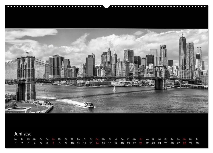 Produktbild: NEW YORK CITY H&ouml;hepunkte im Panoramaformat (Wandkalender 2026 DIN A2 quer), CALVENDO Monatskalender