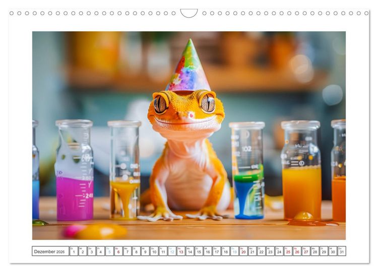 Produktbild: Kleine Echsen haben Spass (Wandkalender 2026 DIN A3 quer), CALVENDO Monatskalender