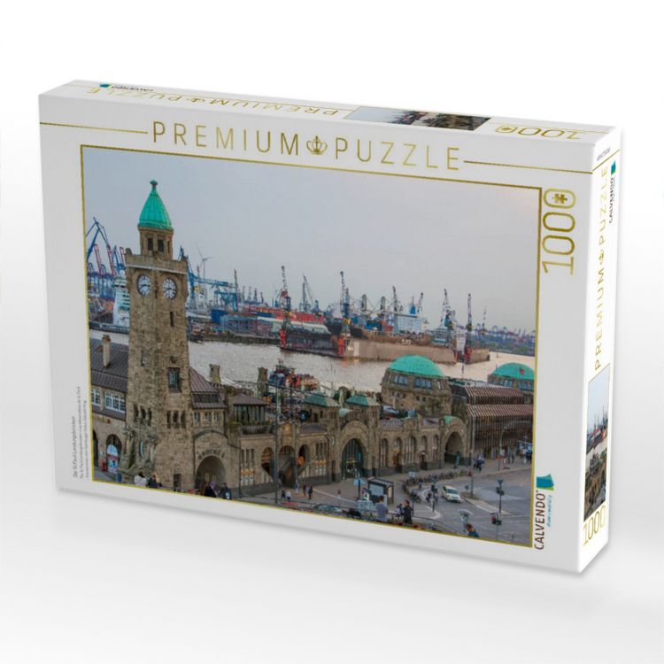 Produktbild: CALVENDO Puzzle Die St.Pauli Landungsbr&uuml;cken | 1000 Teile Lege-Gr&ouml;&szlig;e 64x48cm Foto-Puzzle f&uuml;r gl&uuml;ckliche Stunden