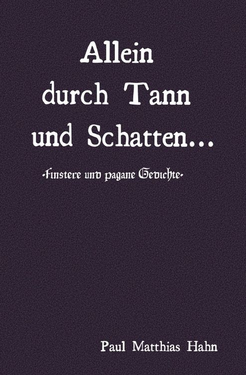 Produktbild: Allein durch Tann und Schatten