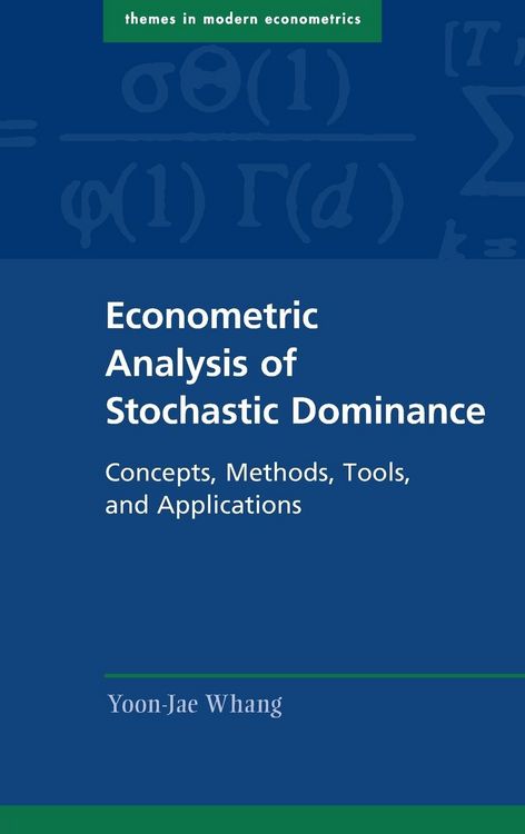Produktbild: Econometric Analysis of Stochastic Dominance