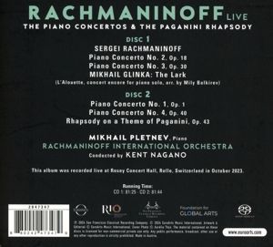 Produktbild: Klavierkonzerte,Paganini-Rhapsody(live Rec.)