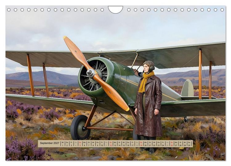 Produktbild: Lack und Leinwand &ndash; Flieger (Wandkalender 2027 DIN A4 quer), CALVENDO Monatskalender