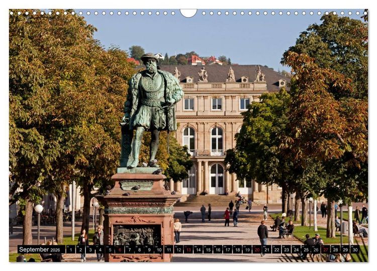 Produktbild: Landeshauptstadt Stuttgart (Wandkalender 2026 DIN A3 quer), CALVENDO Monatskalender