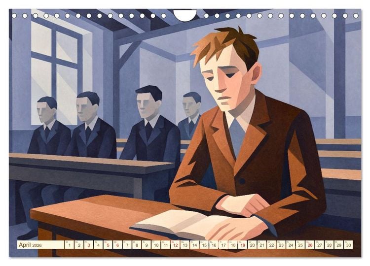 Produktbild: Hermann Hesse. Sein Leben, seine Werke (Wandkalender 2026 DIN A4 quer), CALVENDO Monatskalender
