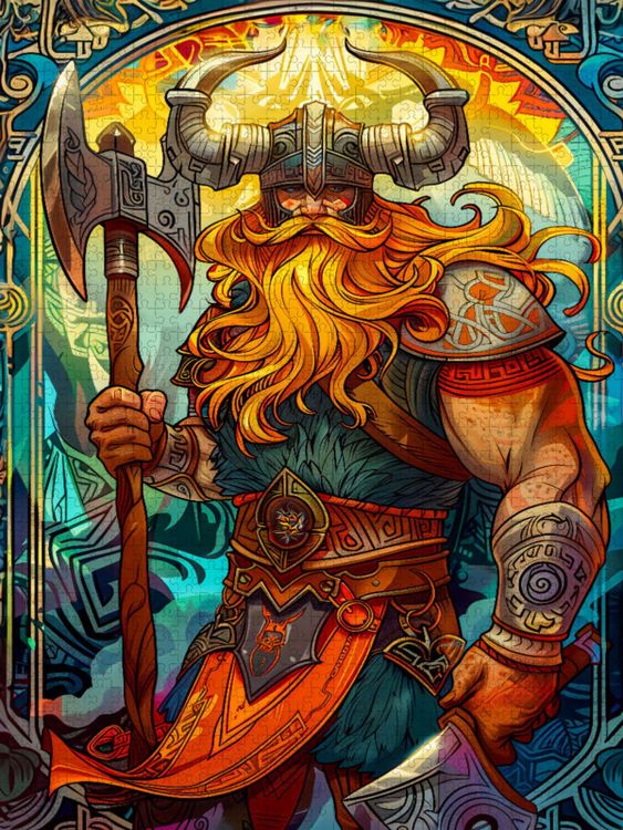 Produktbild: CALVENDO Puzzle Schlachtruf der Tapferen Wikinger | 2000 Teile Lege-Gr&ouml;&szlig;e 90x67cm Foto-Puzzle f&uuml;r gl&uuml;ckliche Stunden
