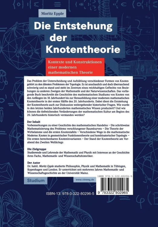 Produktbild: Die Entstehung der Knotentheorie