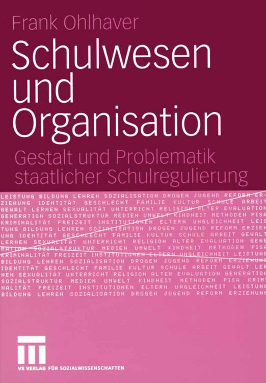 Produktbild: Schulwesen und Organisation