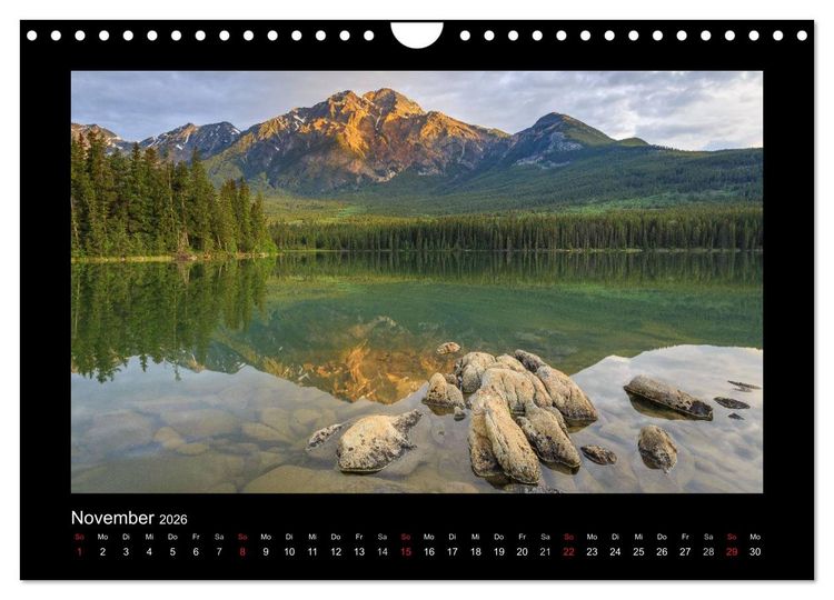 Produktbild: KANADA - Rocky Mountains (Wandkalender 2026 DIN A4 quer), CALVENDO Monatskalender