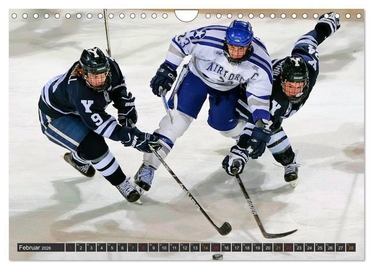 Produktbild: Eishockey - Fairplay und Schl&auml;gerei (Wandkalender 2026 DIN A4 quer), CALVENDO Monatskalender