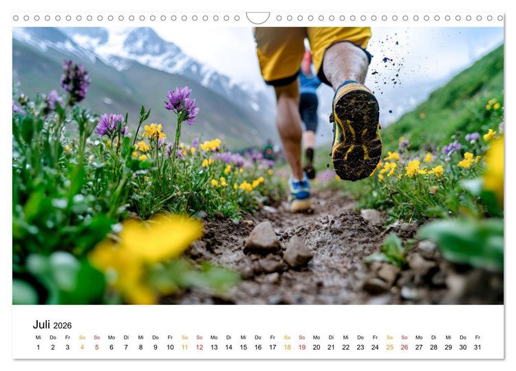 Produktbild: Trailrunning Power (Wandkalender 2026 DIN A3 quer), CALVENDO Monatskalender