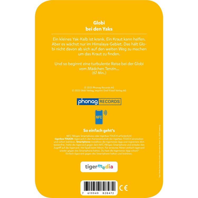 Produktbild: Tigercard - Globi bei den Yaks