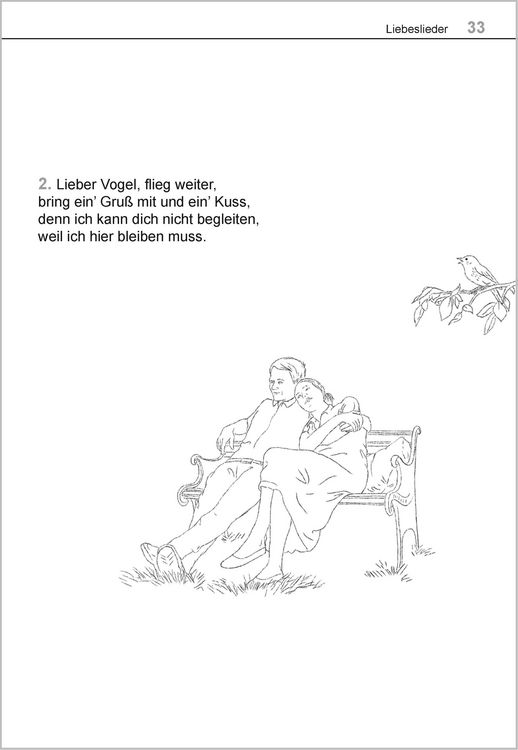 Produktbild: Die sch&ouml;nsten Liebeslieder. Das Liederbuch im Gro&szlig;druck f&uuml;r Senioren. Mit Noten