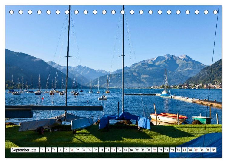 Produktbild: Der Zeller See im sch&ouml;nen Salzburger Land (Tischkalender 2026 DIN A5 quer), CALVENDO Monatskalender
