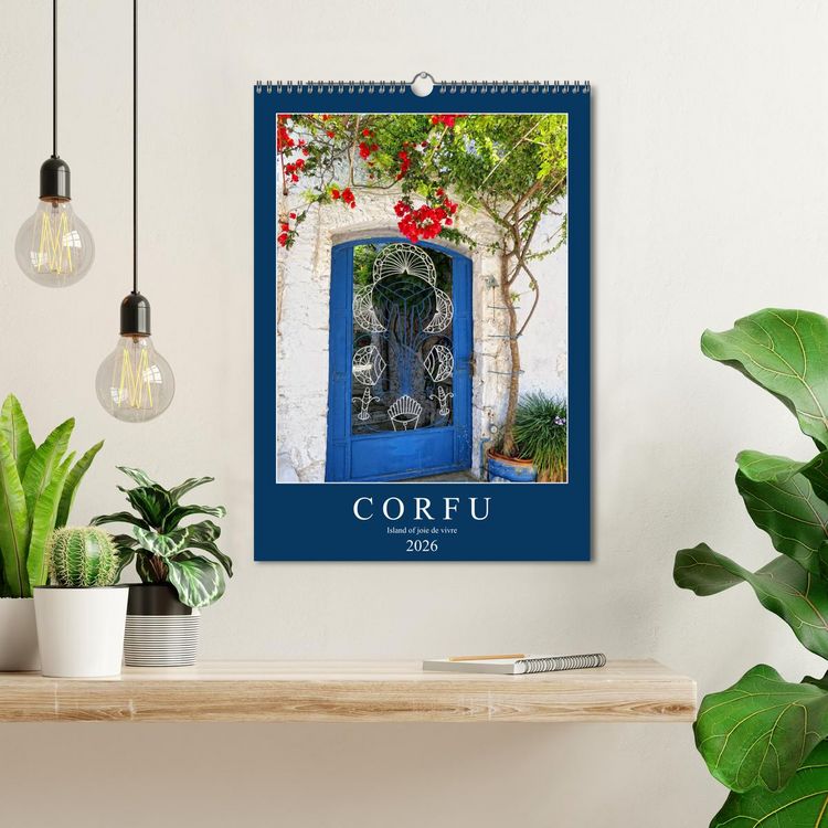 Produktbild: Corfu - Island of joie de vivre (Wall Calendar 2026 DIN A3 portrait), CALVENDO 12 Month Wall Calendar