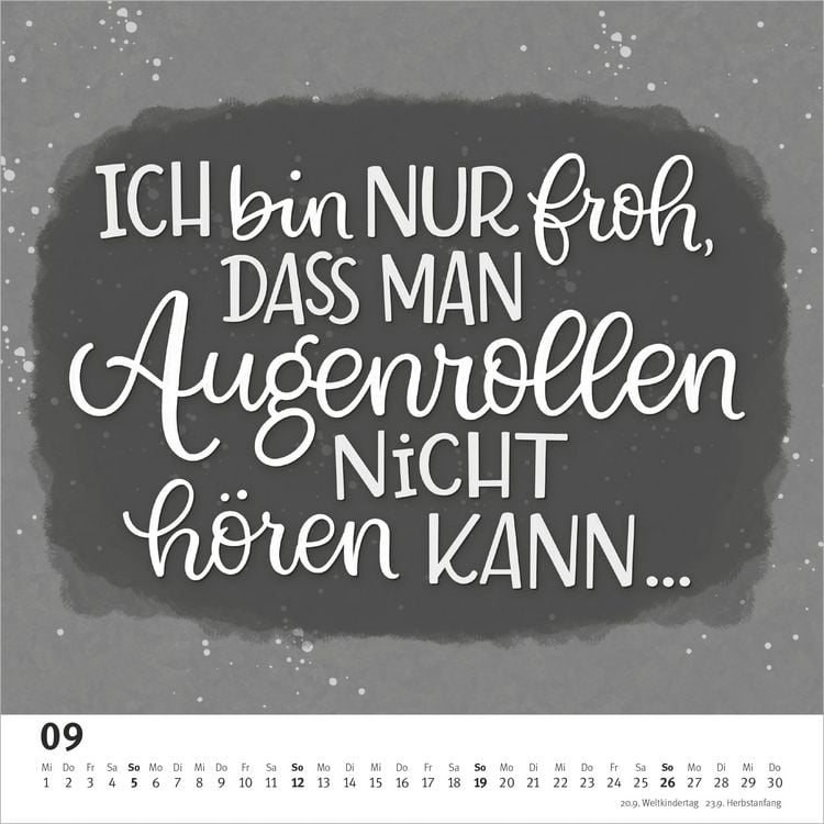 Produktbild: Funny Quotes im Quadrat 2027