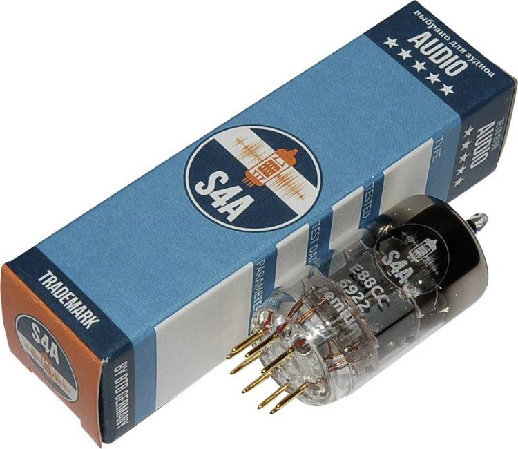 Produktbild: BTB Vertrieb E88CC S4A Premium Elektronenr&ouml;hre Selektiert f&uuml;r Audio & Studio Doppeltriode Polzahl: 9 Sockel: Noval Inhalt 1 St.