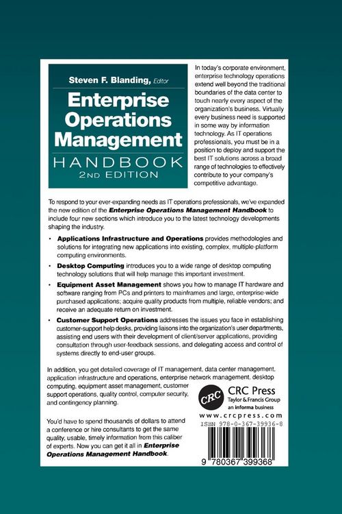 Produktbild: Enterprise Operations Management Handbook, Second Edition