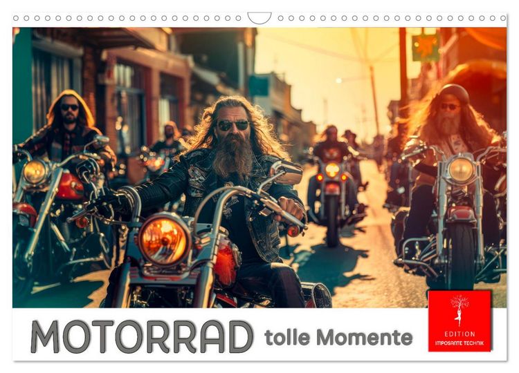 Produktbild: Motorrad tolle Momente (Wandkalender 2026 DIN A3 quer), CALVENDO Monatskalender