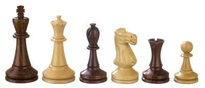 Produktbild: Schachfiguren Augustus, K&ouml;nigsh&ouml;he 100 mm, gewichtet, in Holzbox