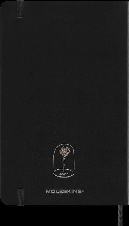 Produktbild: Moleskine der kleine Prinz Notizbuch schwarz in limitierter Auflage, undatierter Wochen-Monatskalender