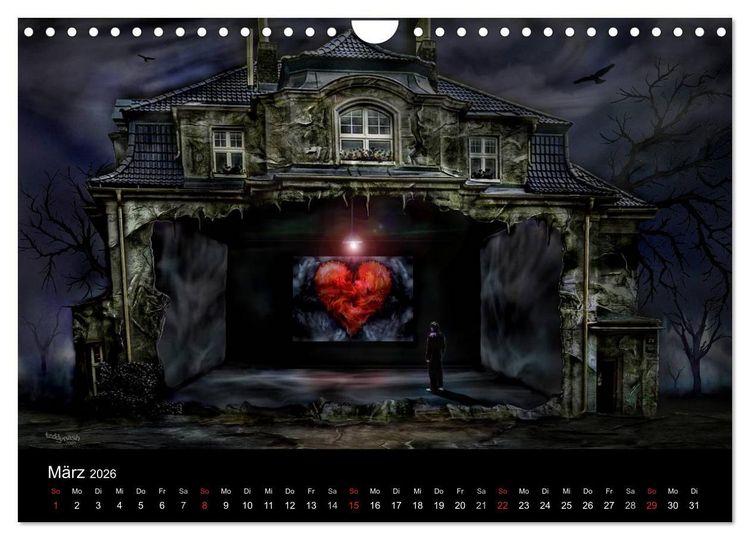 Produktbild: Der Herz Kalender (Wandkalender 2026 DIN A4 quer), CALVENDO Monatskalender