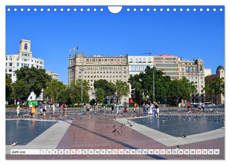 Produktbild: BARCELONA, Traumziel am Mittelmeer (Wandkalender 2026 DIN A4 quer), CALVENDO Monatskalender