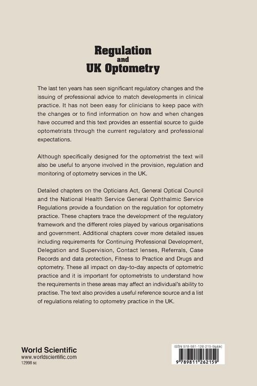 Produktbild: Regulation and Uk Optometry