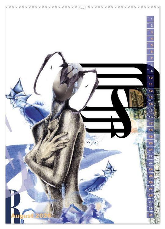 Produktbild: Dreams and Nightmares - Fantasy & Sci-Fi Art / 2026 (Wandkalender 2026 DIN A2 hoch), CALVENDO Monatskalender