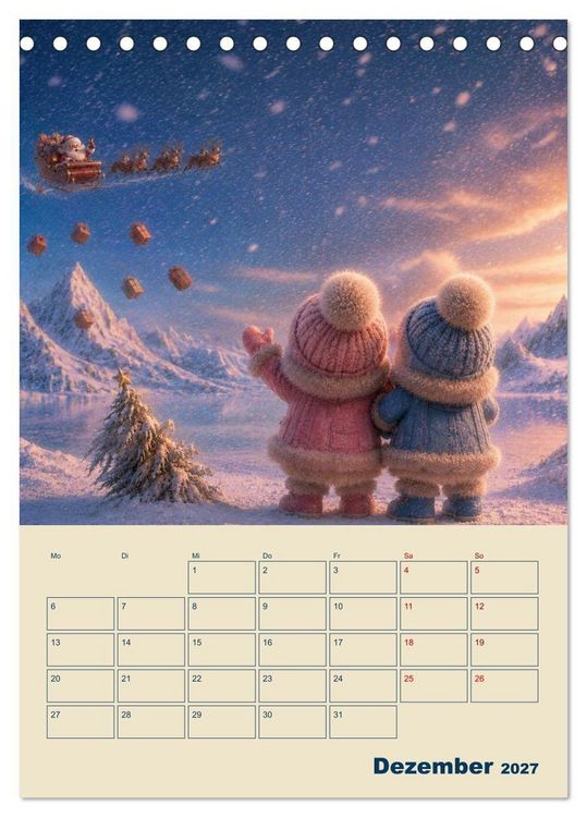 Produktbild: Frostige Fantasiewelten (Tischkalender 2027 DIN A5 hoch), CALVENDO Monatskalender