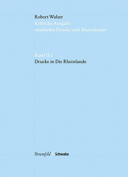 Produktbild: Walser, R: Drucke in Die Rheinlande