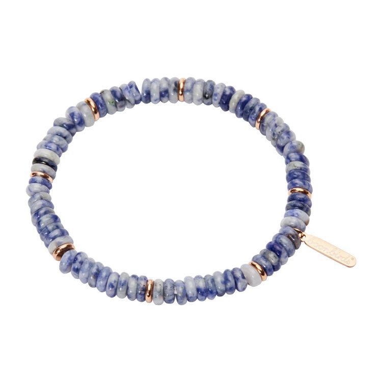 Produktbild: Armband - "Talisman" Dumortierit-Quarz - ros&eacute;vergoldet