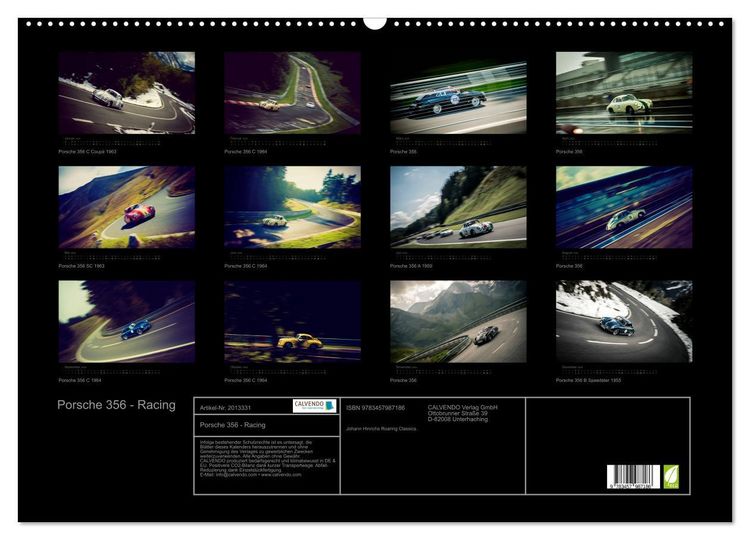 Produktbild: Porsche 356 - Racing (Wandkalender 2026 DIN A2 quer), CALVENDO Monatskalender