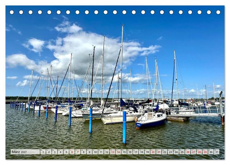 Produktbild: Fischland: zwischen Ostsee und Bodden (Tischkalender 2027 DIN A5 quer), CALVENDO Monatskalender
