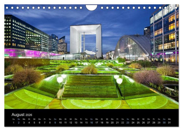 Produktbild: Paris bei Nacht 2026 (Wandkalender 2026 DIN A4 quer), CALVENDO Monatskalender