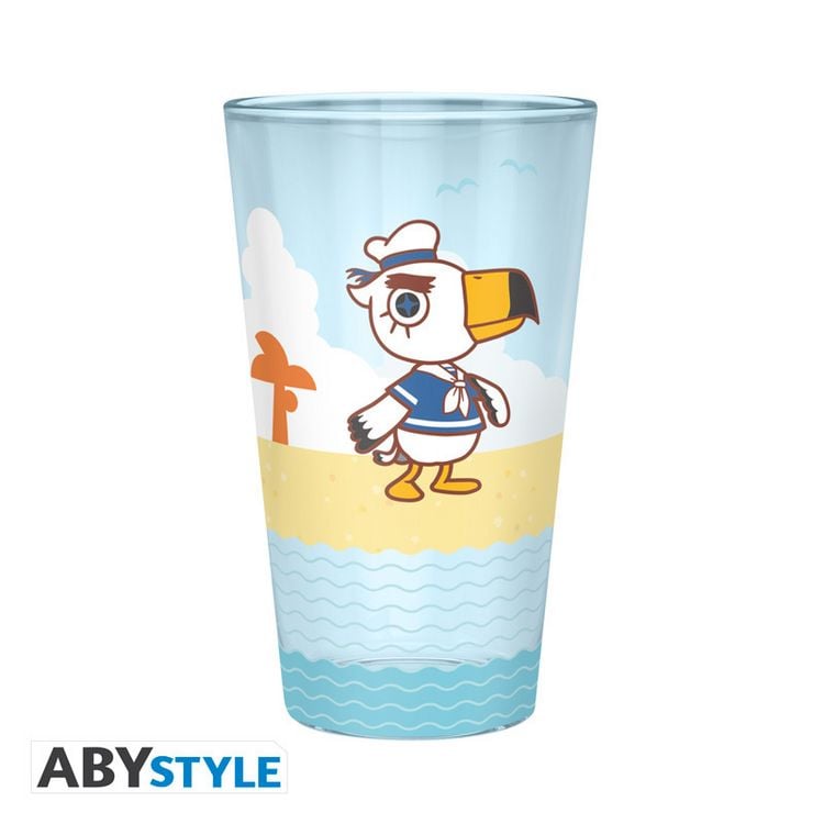 Produktbild: ANIMAL CROSSING - Large Glass - 400ml - "Beach Characters" - box
