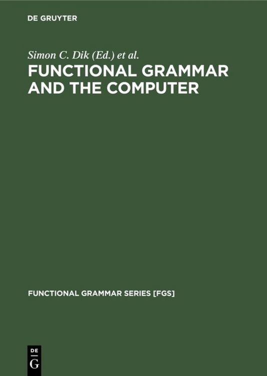 Produktbild: Functional Grammar and the Computer