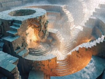 Produktbild: CALVENDO Puzzle Labyrinth | 1000 Teile Lege-Gr&ouml;&szlig;e 64x48cm Foto-Puzzle f&uuml;r gl&uuml;ckliche Stunden