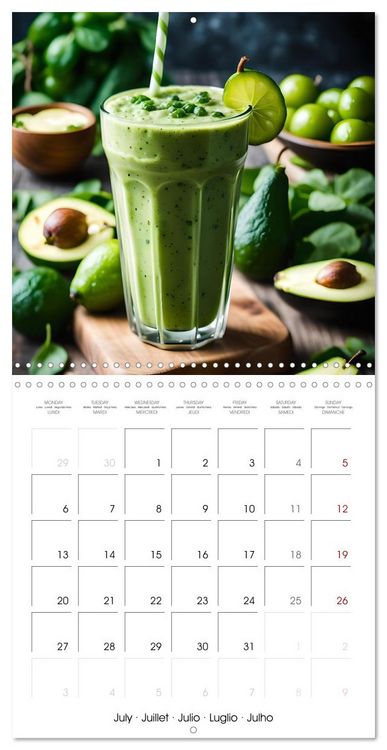 Produktbild: World of smoothies (Wall Calendar 2026 12 &times; 12 Inch) CALVENDO 12 Month Wall Calendar