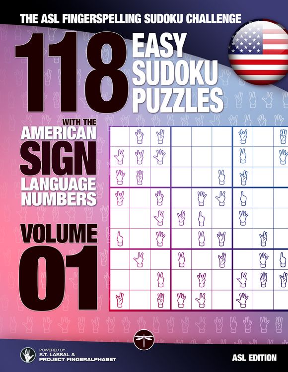 Produktbild: 118 Easy Sudoku Puzzles with the American Sign Language Numbers