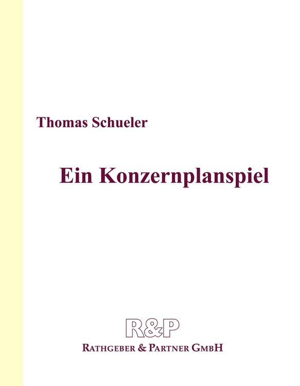 Produktbild: Ein Konzernplanspiel
