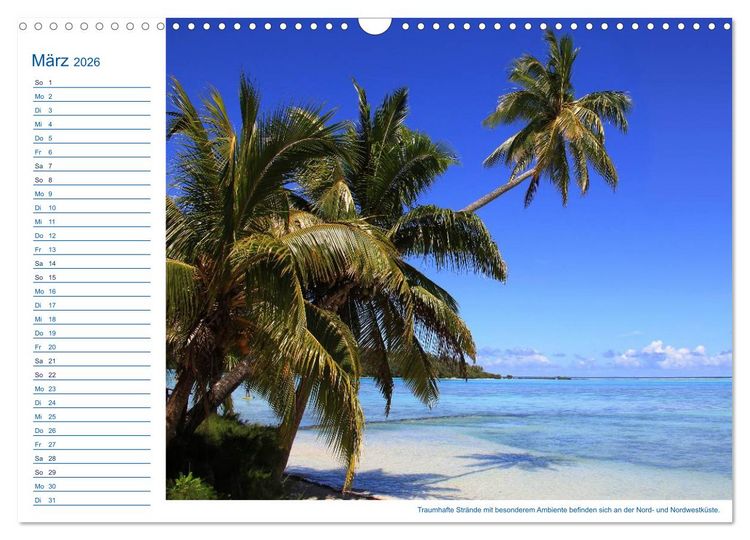Produktbild: S&uuml;dsee-Insel Mo'orea (Wandkalender 2026 DIN A3 quer), CALVENDO Monatskalender