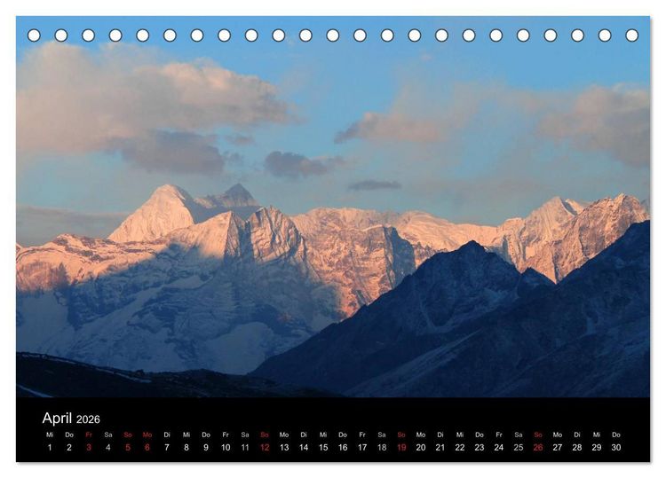 Produktbild: Die sch&ouml;nsten Berge des Khumbu Himal (Tischkalender 2026 DIN A5 quer), CALVENDO Monatskalender