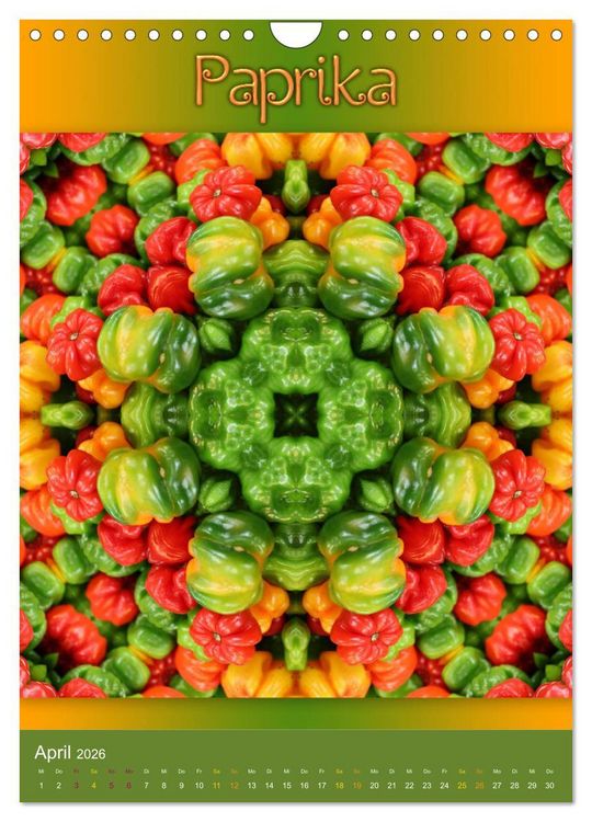 Produktbild: Kulinarische Mandalas (Wandkalender 2026 DIN A4 hoch), CALVENDO Monatskalender