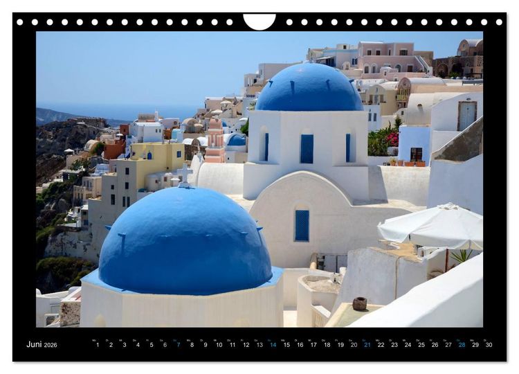 Produktbild: Santorini (Wandkalender 2026 DIN A4 quer), CALVENDO Monatskalender