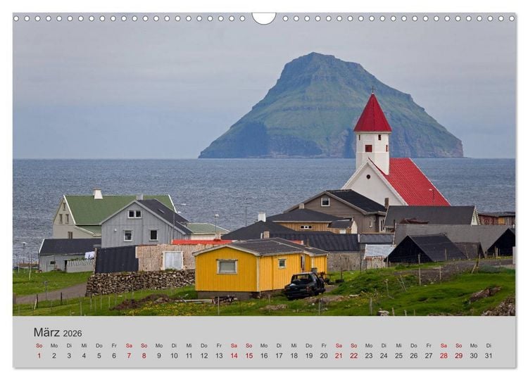 Produktbild: F&auml;r&ouml;er Inseln 2026 (Wandkalender 2026 DIN A3 quer), CALVENDO Monatskalender