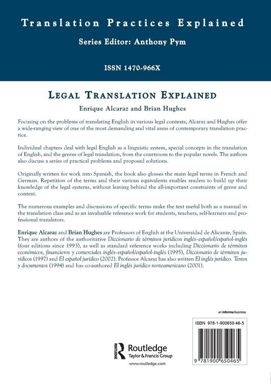 Produktbild: Legal Translation Explained