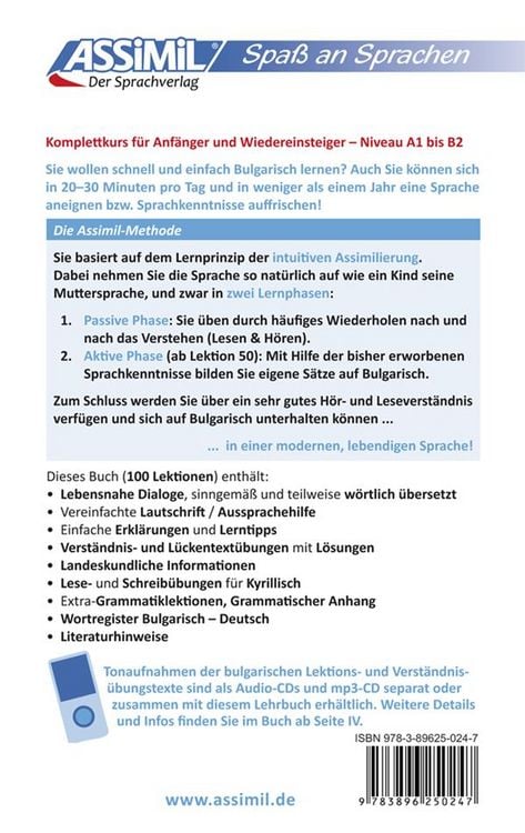 Produktbild: Assimil Bulgarisch ohne M&uuml;he